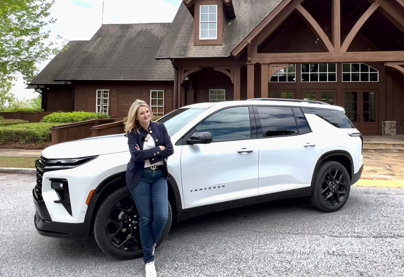 Scotty Reiss with the 2024 Chevrolet Traverse. American luxury suvs