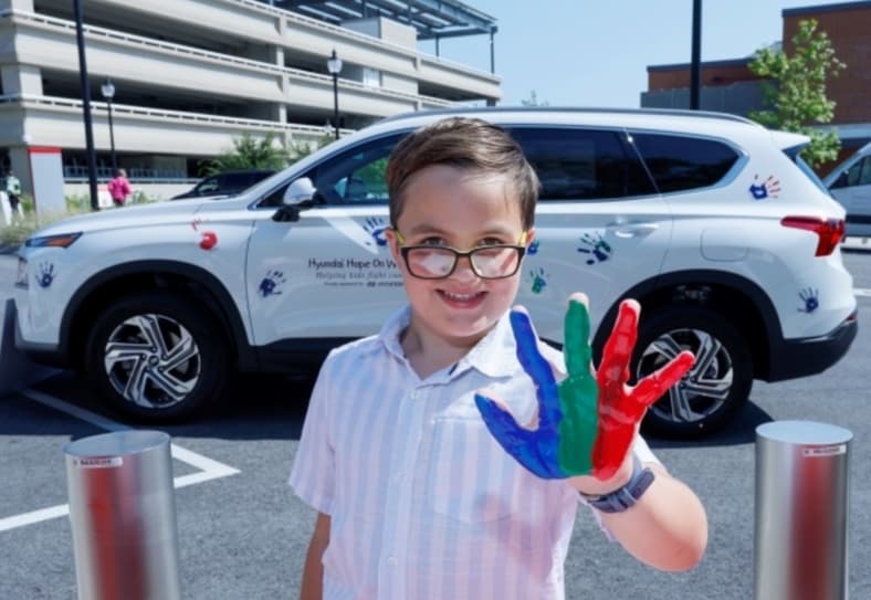 This Huge Car Company Gives To Kids and Communities, From Car Seats to Cancer Research 3 Hyundai Hope On Wheels 2022-2024 National Youth Ambassador Oliver Foster