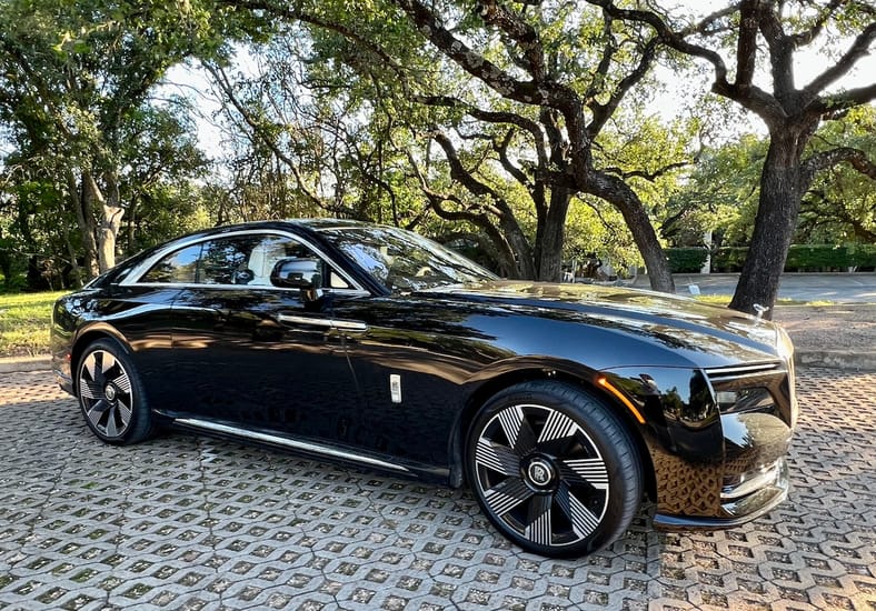 A Side View Of The Rolls Royce Spectre