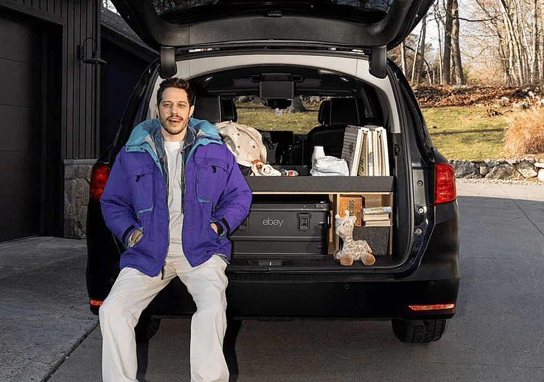 Pete Davidson And His Custom Honda Odyssey Thanks To Partner Ebay Motors As He Prepares For Life With His Daughter Scottie Hewitt Davidson