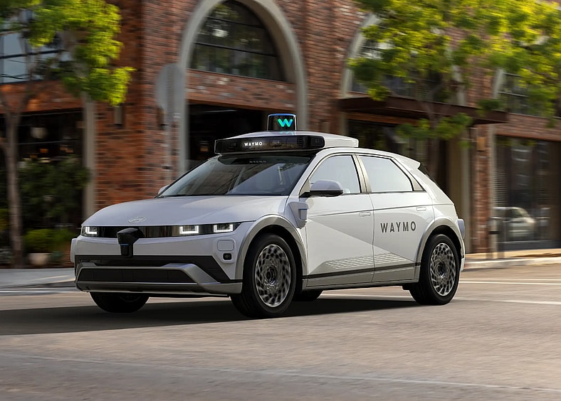 A Hyundai Ioniq 5 Being Used As A Waymo Car