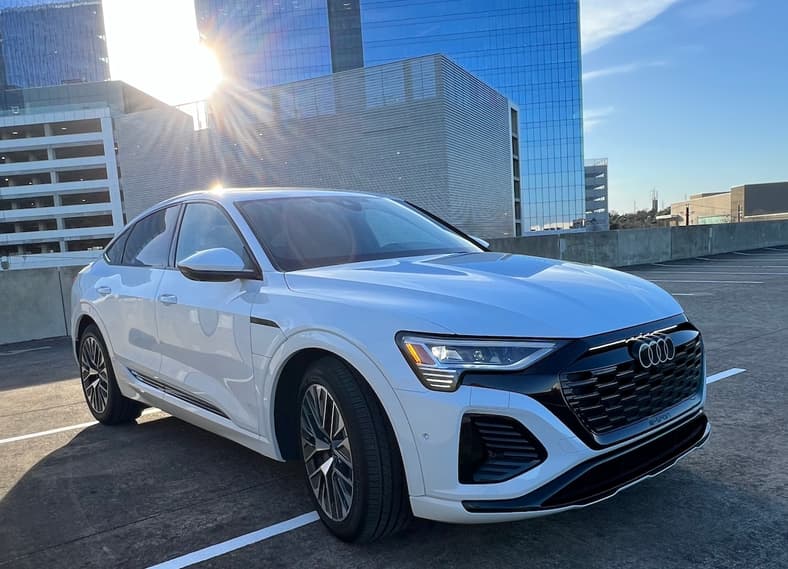 The Front End Of The Audi Q8 E-Tron