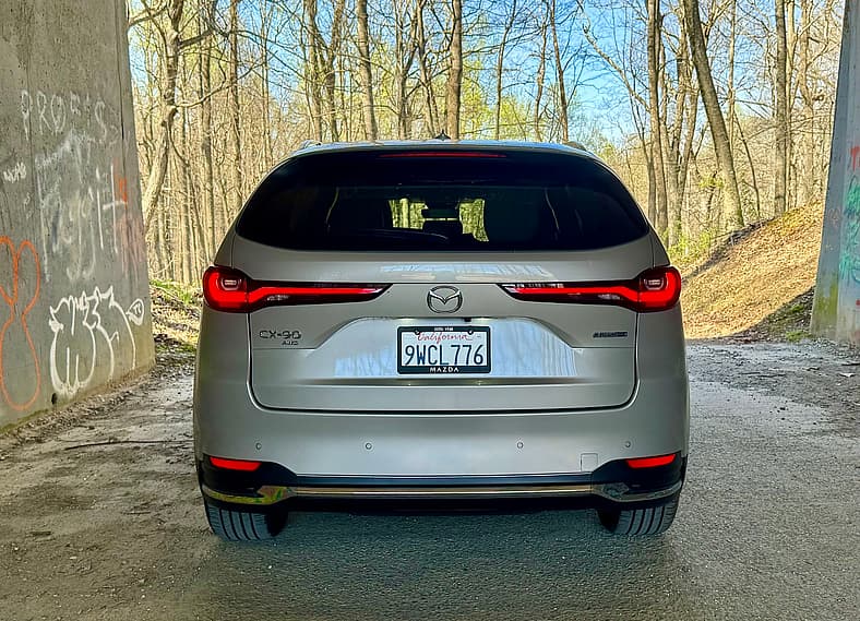 The Back Side Of The 2026 Mazda Cx-90 Phev