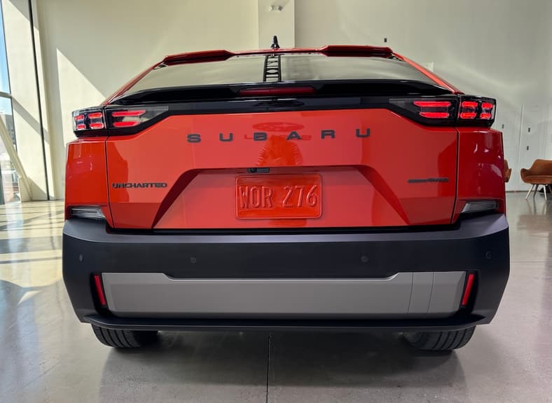 The Rear End Of The Subaru Uncharted