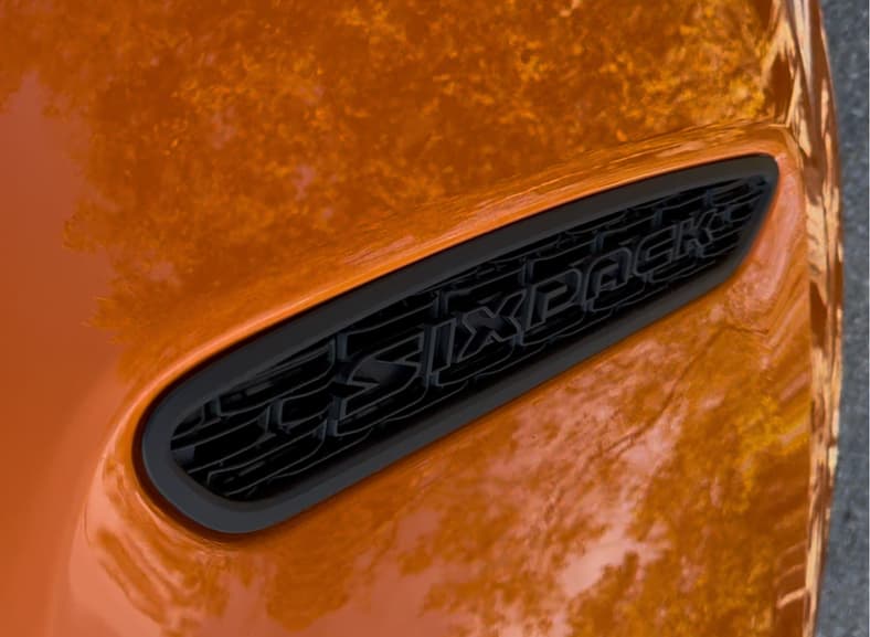 The 2026 Dodge Charger Sixpack Badge Embedded In The Hood