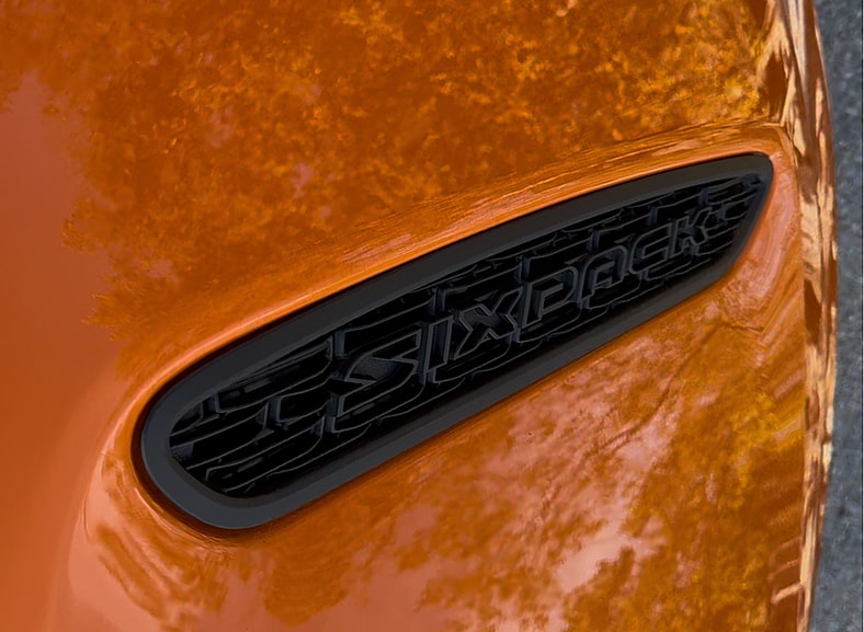 2026 Dodge Charger Sixpack: The Classic Muscle Car Is Back, Modernized and Simplified 4 The 2026 Dodge Charger Sixpack Badge Embedded In The Hood