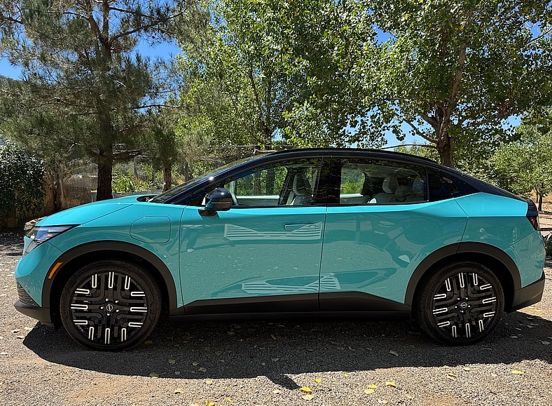 A Side View Of The Uber-Cute 2026 Nissan Leaf