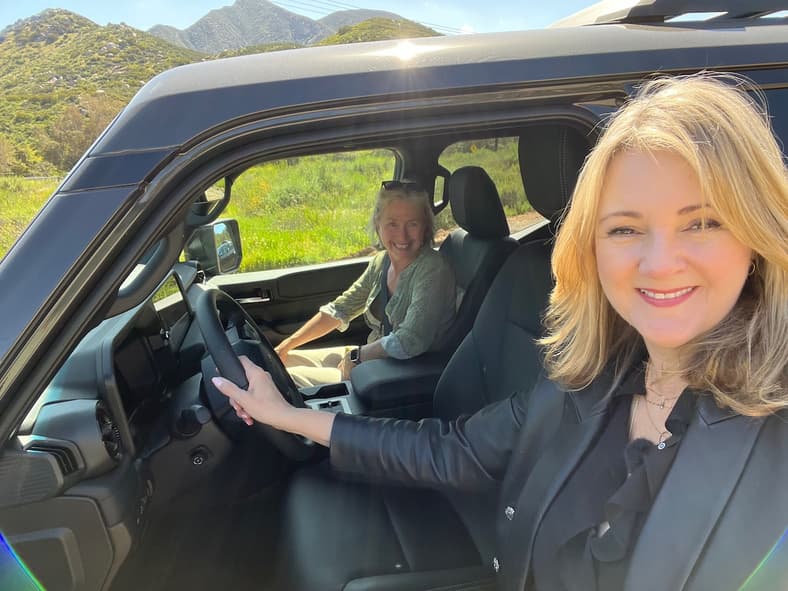 My Drive Partner Kymri And I In The Toyota Land Cruiser