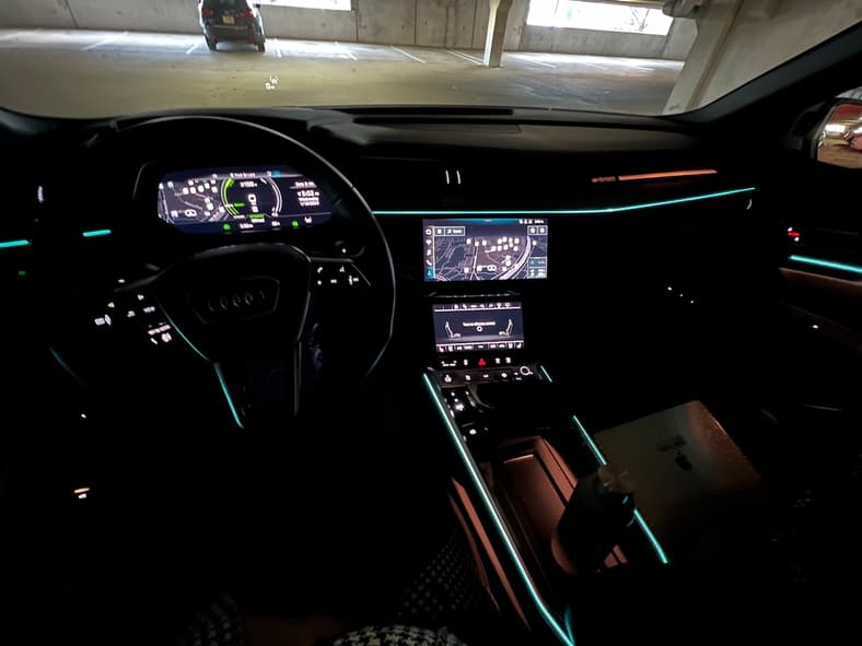 The Audi Q8 E-Tron At Night