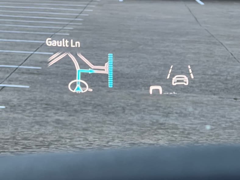 The Head Up Display In The Audi Q8 E-Tron