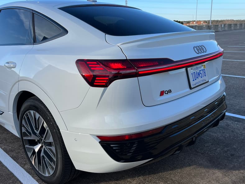 The Rear End Of The Audi Q8 E-Tron