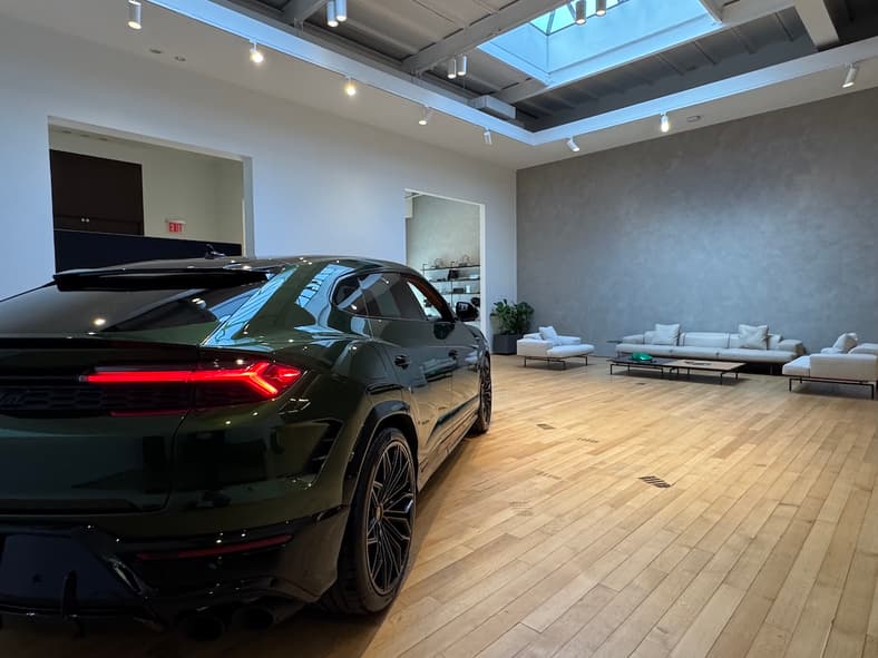 Lamborghini Models Are On Display, Or Not, At The Lamborghini Lounge