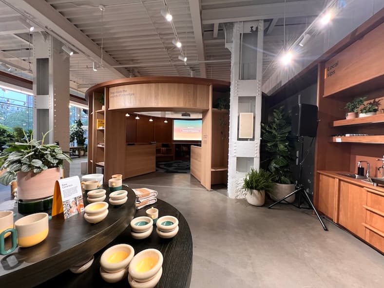 Think Car Shopping Is Boring, or Scary? Rivian Just Reinvented the Showroom and Test Drive 3 The Circular Theater Space Where You Can Watch Rivian Content And Really Understand What The Brand Is About - So Much Better Than Being Pressured By A Salesperson