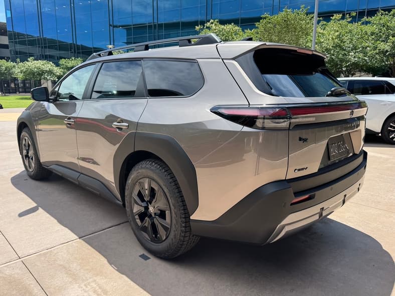The Rear End Of The 2026 Toyota Bz With The New Logo And A Diminutive Toyota Badge
