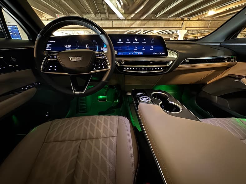 Ambient Lighting Can Be Customized In The Cadillac Lyriq
