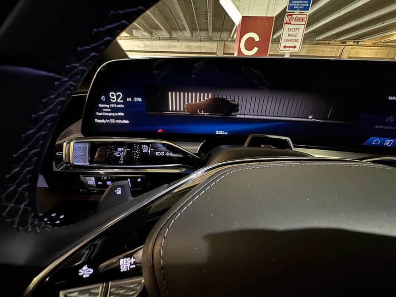 An Animated Graphic On The Driver'S Display Shows State Of Charge In The Cadillac Lyriq