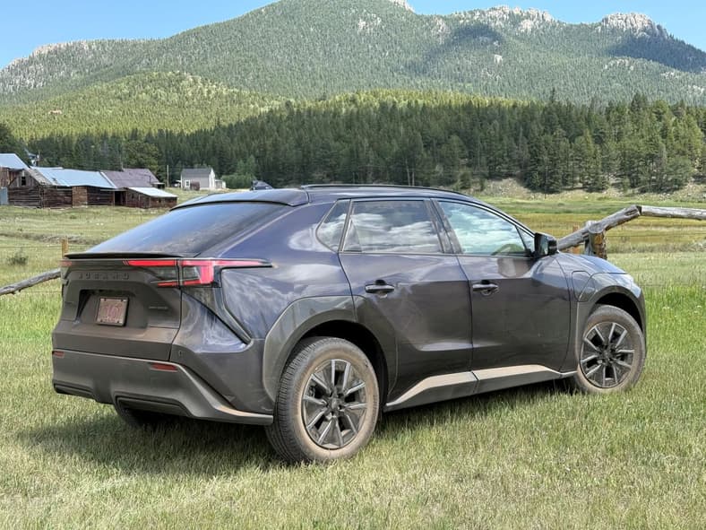 The Rear Quarter View Of The 2026 Subaru Solterra