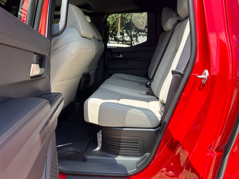 The Tight Rear Seats Of The 2024 Toyota Tacoma Limited