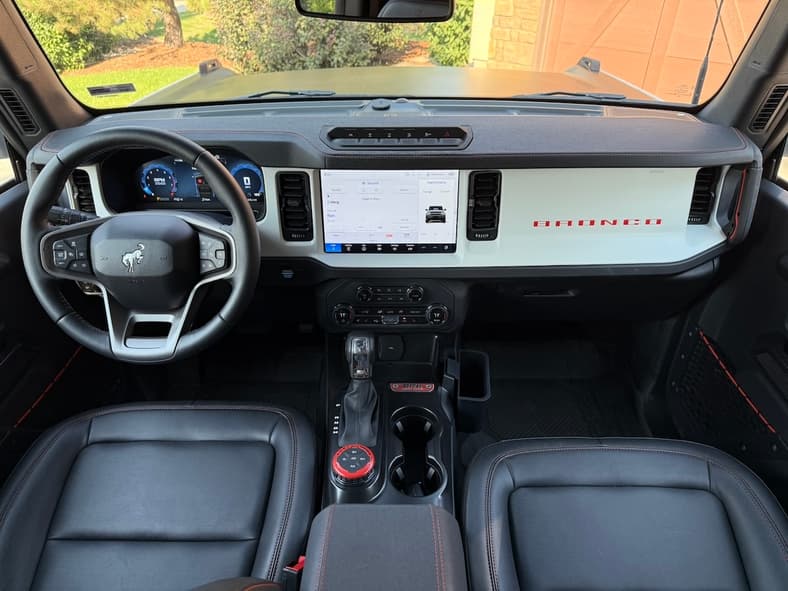 What Makes the Ford Bronco Stroppe Edition So Cool? We Test Drove It to Find Out! 5 The Interior Of The Ford Bronco Stroppe Edition Features A Dial Shifter To Access 4Wd