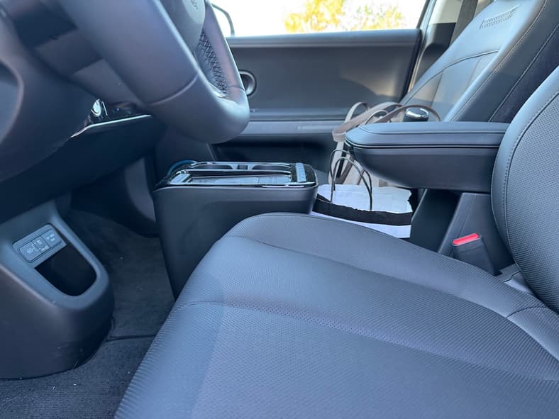 The Center Console In The 2025 Hyundai Ioniq 5 Limited