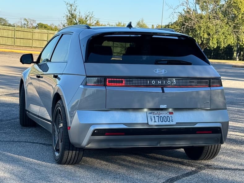 The Rear Of The 2025 Hyundai Ioniq 5 Limited Shows The Modern Design Language Of Hyundai