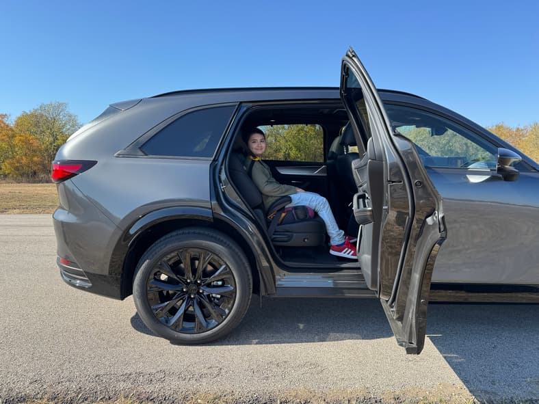 The Rear Doors Of The 2026 Mazda Cx-90, Which Open At 90 Degrees