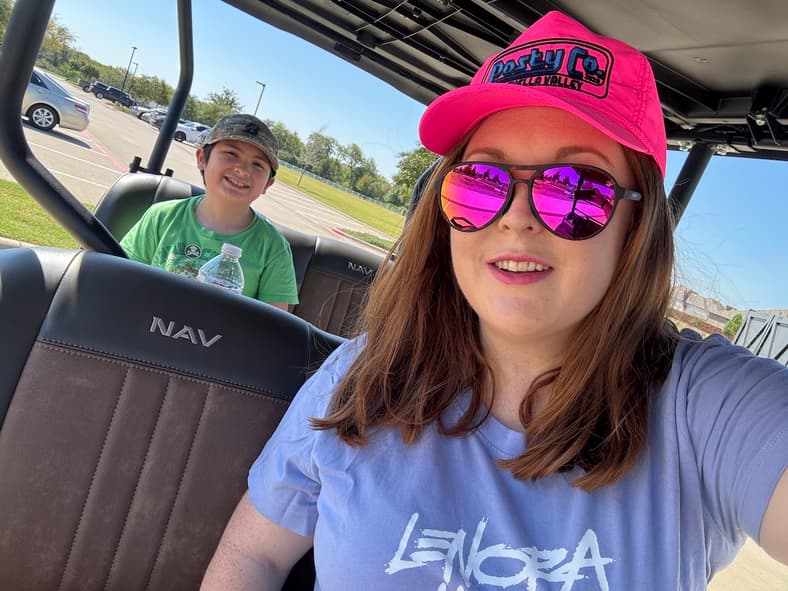 My Son Really Loved Riding Around In The Kawasaki Nav 4E Even Though He Had To Ride In The Rear Seat Electric Side By Side