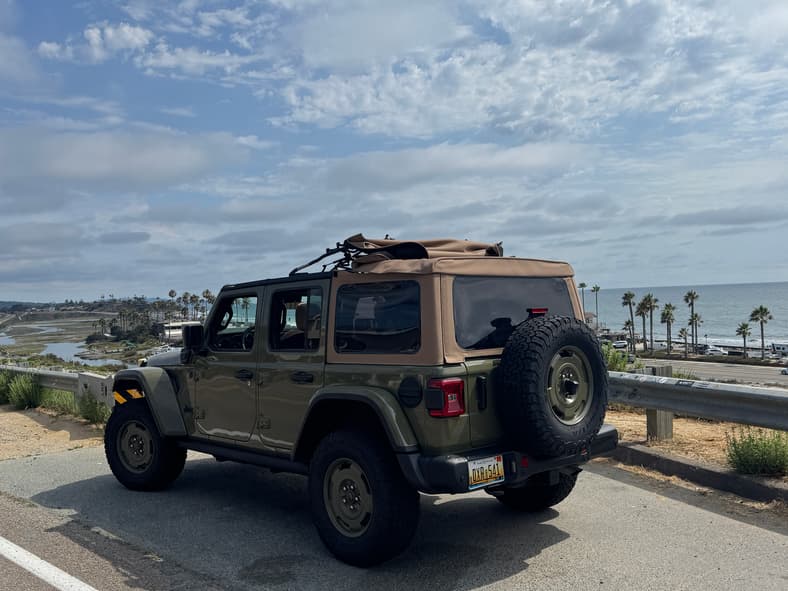 The Rear Quarter End Of The 2025 Jeep Wrangler 4Xe Willys