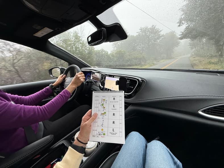 Driver And Navigator Working Together  Is Key To The Trinitē Road Rally 