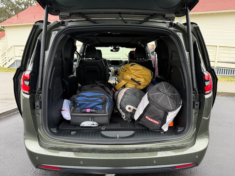 The 2027 Chrysler Pacifica Gave Us Lots Of Room For All Our Gear, Including Camping Gear