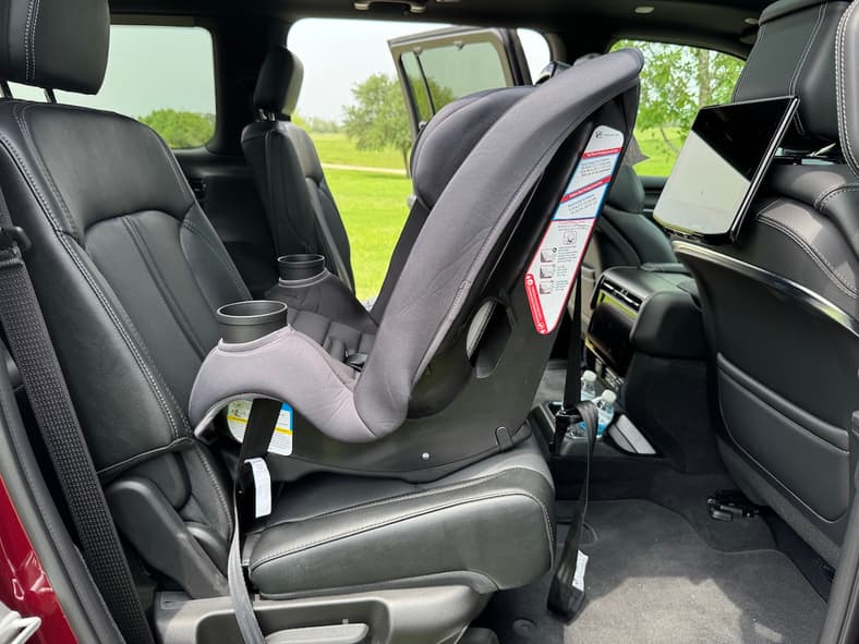 Our Rear-Facing Child Car Seat Installed Inthe 2026 Jeep Grand Wagoneer