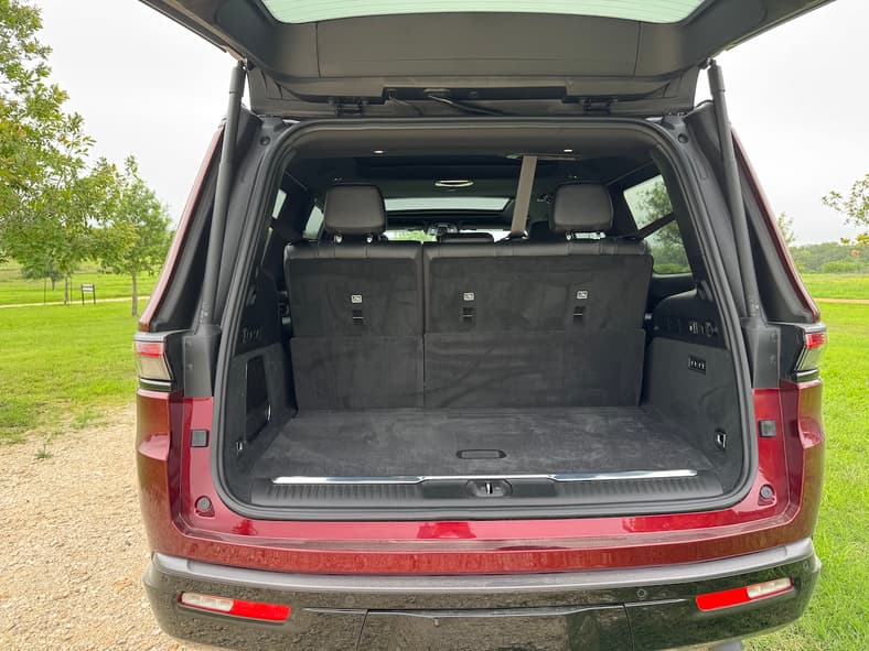 The Cargo Area Behind The 3Rd Row In The 2026 Jeep Grand Wagoneer