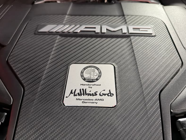 A Top Down View Of The Signature Of The Person Who Hand-Built The Mercedes-Amg Gls 63