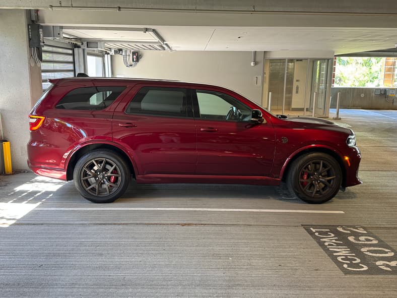 The Side View Of The 2026 Dodge Durango Srt Hellcat