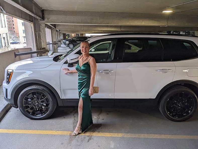 Mother’s Day Behind the Wheel: Our Favorite Family Cars and the Lessons We Aim to Leave for Our Kids 5 Nurse Shannon Bassett And Her Kia Telluride