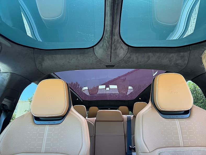 Lucid Gravity May be the Ultimate 3-Row SUV: Electric, Luxury, Minivan-Style Space 11 Sunroof In The Lucid Gravity