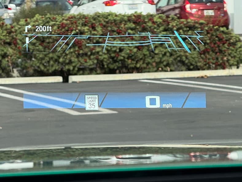 Head Up Display In The Bmw M5