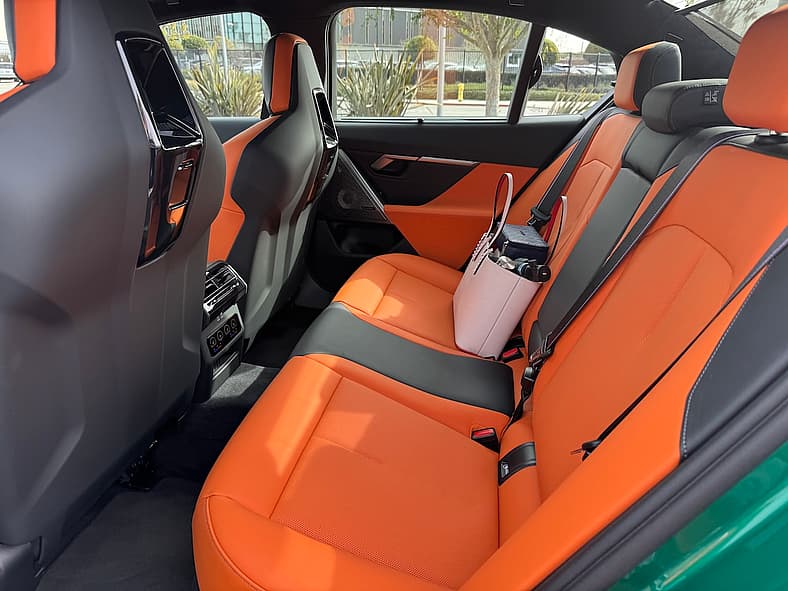The Rear Seat Of The 2025 Bmw M5