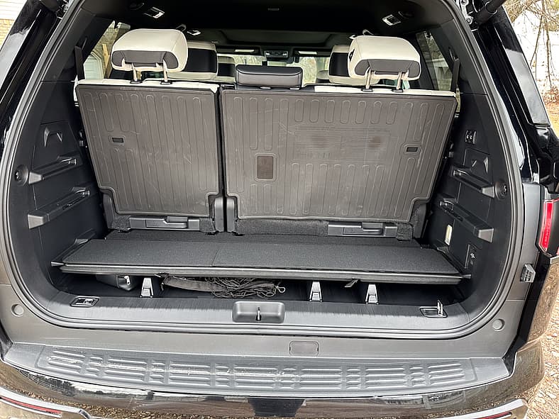 The Absymal Cargo Space Behind The Third Row Of The Toyota Sequoia