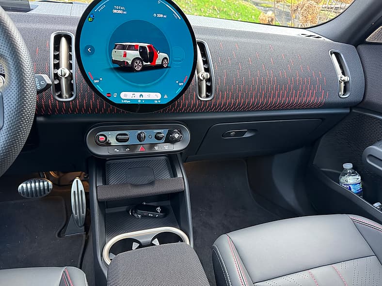 The Front Dash Of The Mini Cooper Countryman Jcw