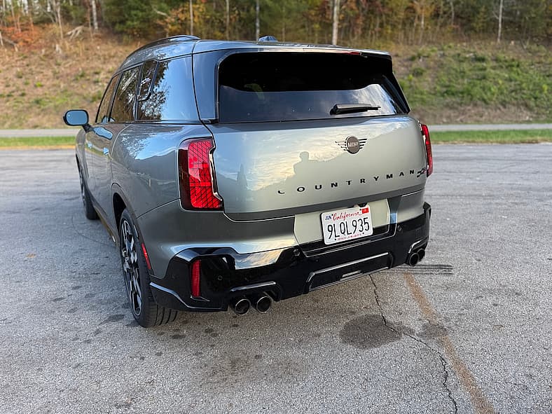 The Rear Liftgate And Tail Lights Of The Mini Cooper Countryman Jcw