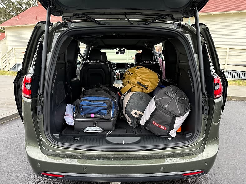 The 2027 Chrysler Pacifica Gave Us Lots Of Room For All Our Gear, Including Camping Gear