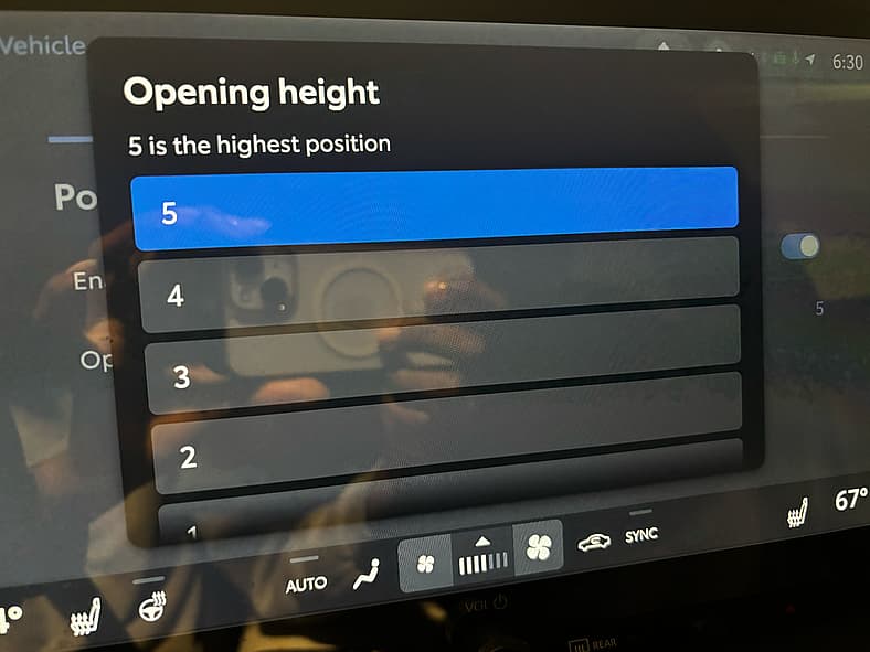 The Rear Tailgate Height Adjustment Feature In The 2026 Toyota Rav4 Gr Sport Phev