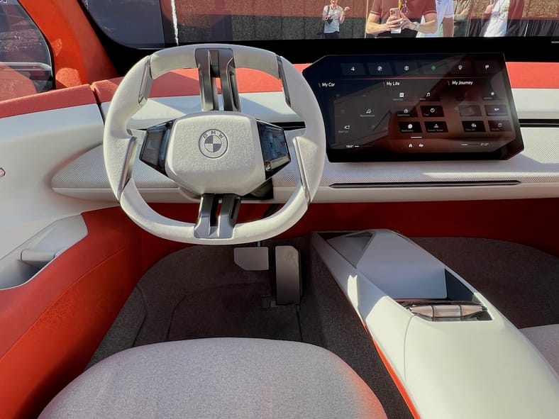 The Front Seat Of The Bmw Neue Klasse X