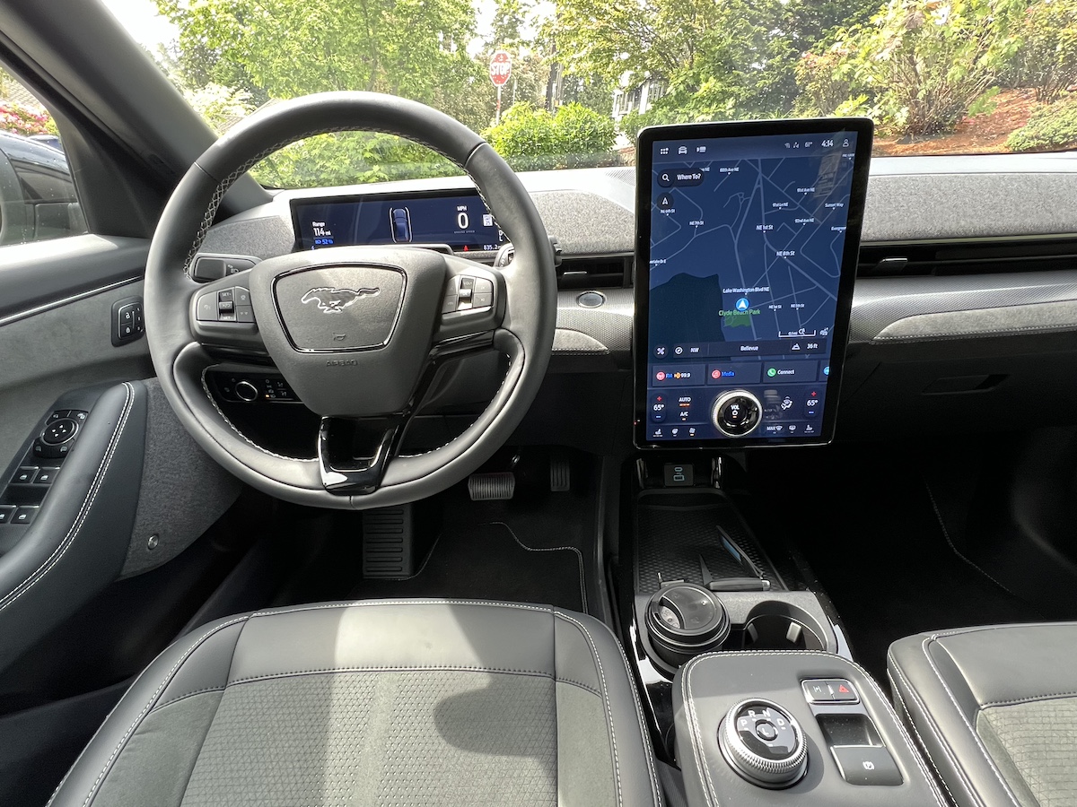 The View Of The Driver'S Seat 2024 Mustang Mach-E Gt