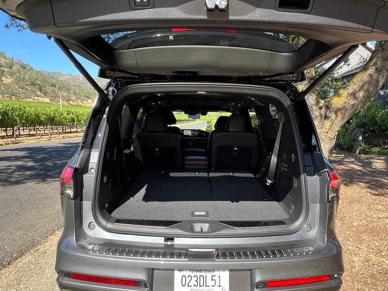 Cargo Space In The 2025 Infiniti Qx80 Is Huge With The 3Rd Row Folded