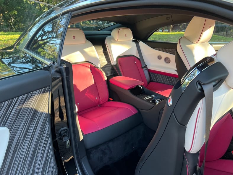 The Rear Seat In The Rolls Royce Spectre