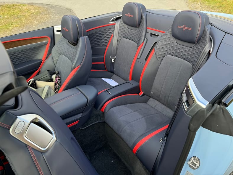 2025 Bentley Continental GT First Drive: Why This Jeweled Hybrid Will Make You Smile 12 The Rear Seats Of The 2025 Bentley Continental