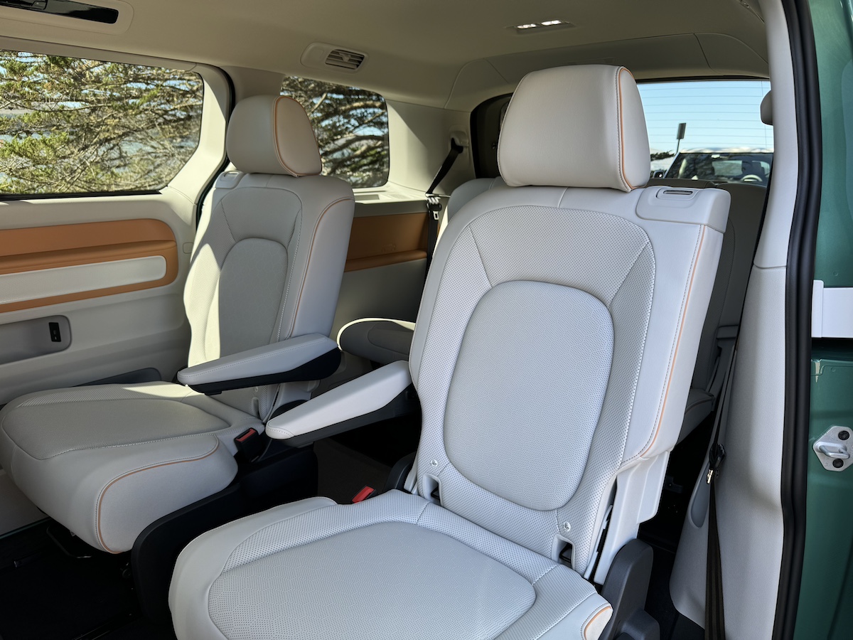 Center row captains chairs in the 2025 VW ID Buzz