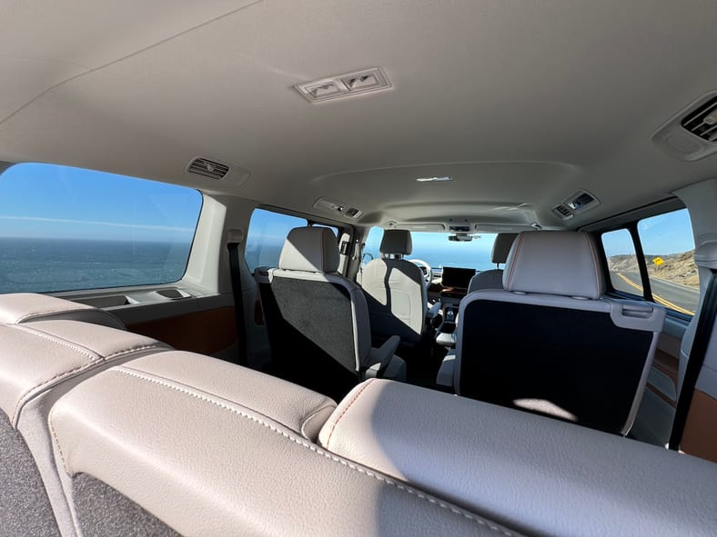 The cabin is wide and open in the 2025 VW ID Buzz